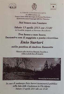 Nel bosco con l_autore  2013 Enio Sartori